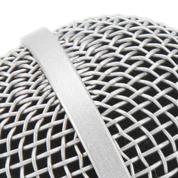 Mikrofon Gitter Kuglehoved Rustfrit Stål Mikrofon Mesh Gitter Mikrofon Erstatningshoved Dæksel til PG58 BLX288