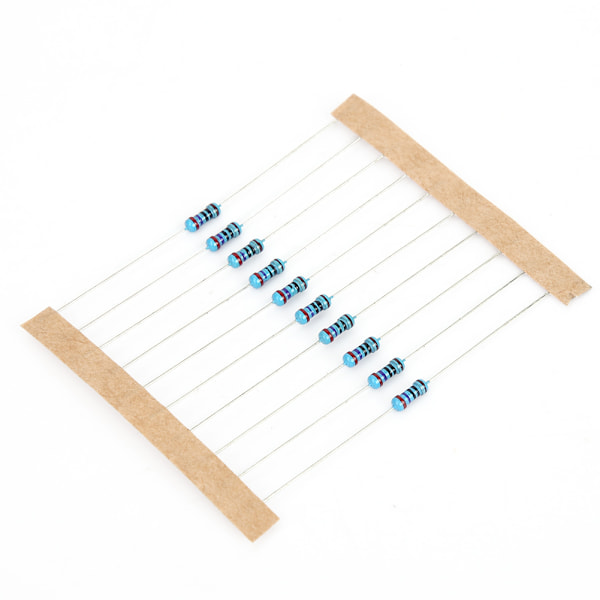 10-1M Ohm 1/4w Modstand 1% Tolerance Metalfilm Modstandssortimentssæt