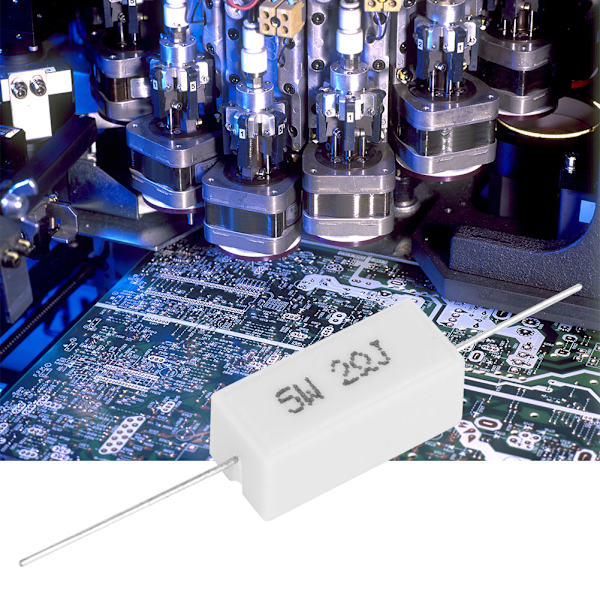 10 stk. sementmotstand effektmotstand 5 % isolerte elektroniske komponenter 5W (2R)