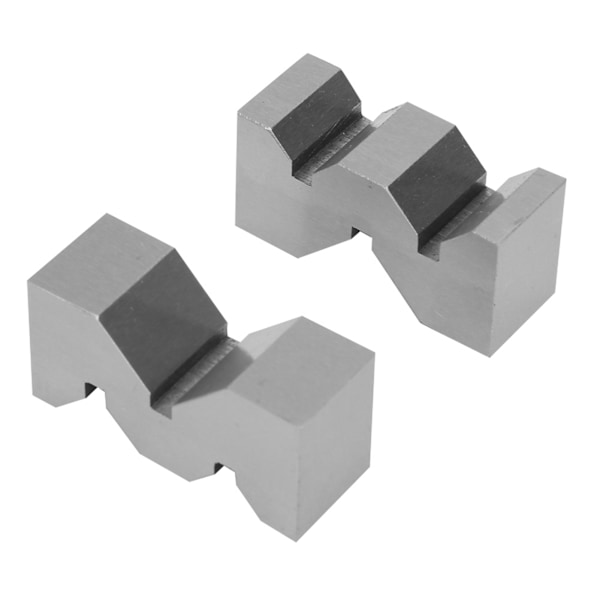 2 kpl Tarkka Hiiliteräksinen M-tyypin V-lohko 50mm Alustan Mittaukseen