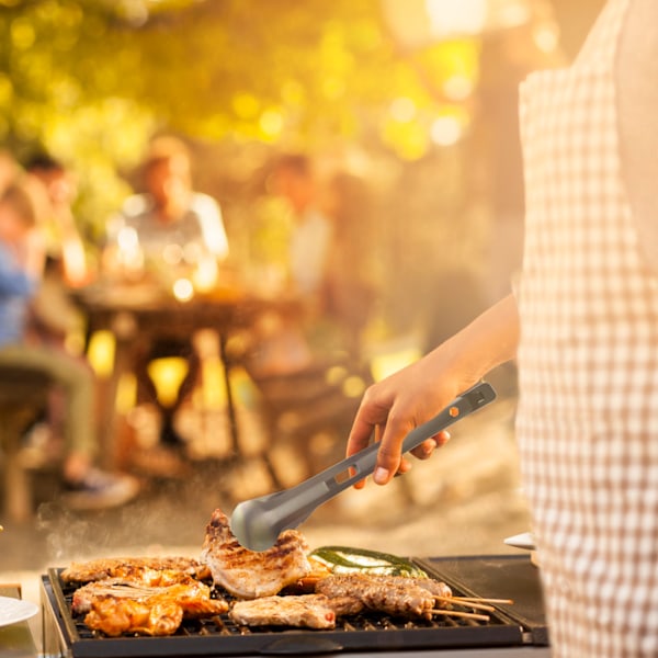 TOMSHOO Titan Serveringstång Multifunktionell Grilltång med Gaffel och Tandad Spatel för Camping Vandring Picknick Matlagning