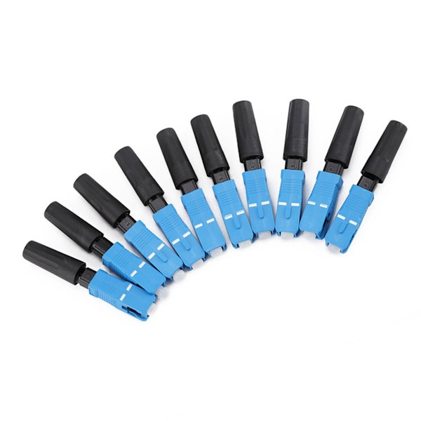 100 stk. Innfelt SC Optisk Fiber Hurtigkobling Adapter for FTTH