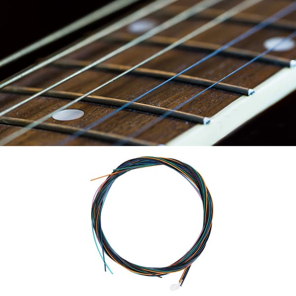 Miljövänliga Gitarrsträngar Färgade Nylon Kopparlegering Klassisk Folk Akustisk Gitarrsträng