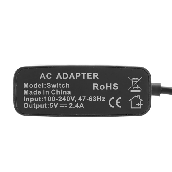 100‑240V Värdladdare Laddningskabel 5V Ström AC-adapter Strömförsörjning för Switch