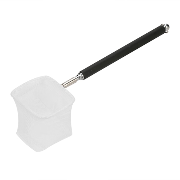 Justerbar Mini Fiskenet Stang til Akvarium Rejer 20-57.5cm Udtrækkelig (Sort Firkant)