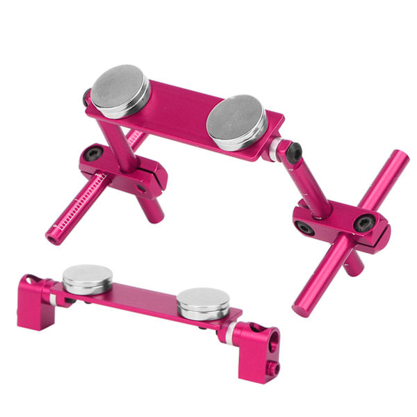 Aluminium Magnetisk Stealth Osynlig Karossfäste Kit för HSP 1/10 RC Racing Bil (Rosa)