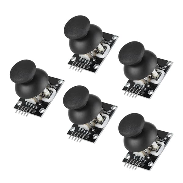 5 stk. dobbelakse joystickmodul for PS2 spillkontroller Gamepad kontrollspak sensor for Arduino