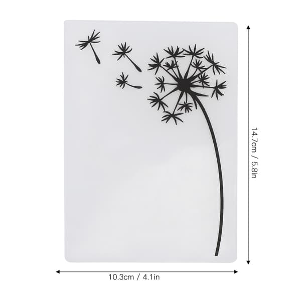 3 stk. Plast Prægefolder DIY Kortfremstilling Scrapbooking Præget Skabelon Papirhåndværktøj
