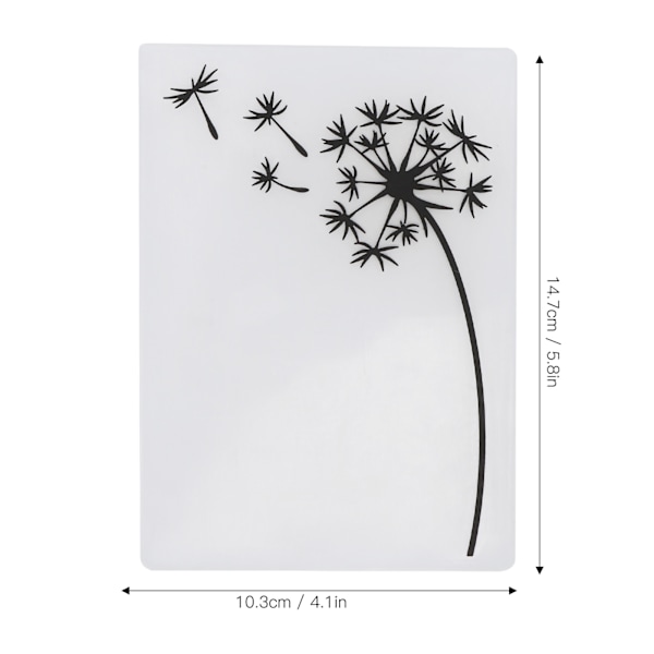 3 stk. Plast Prægemapper DIY Kortfremstilling Scrapbooking Præget Skabelon Papirhåndværktøj
