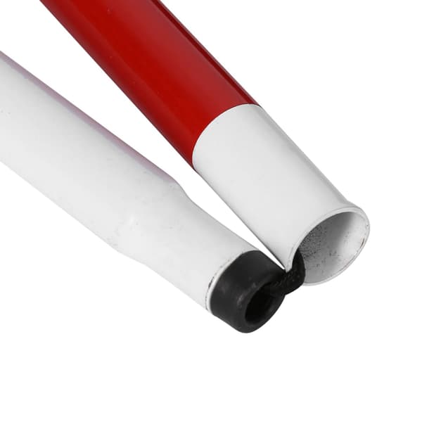 127 cm 4-sektions foldbar stok af aluminiumslegering til blinde