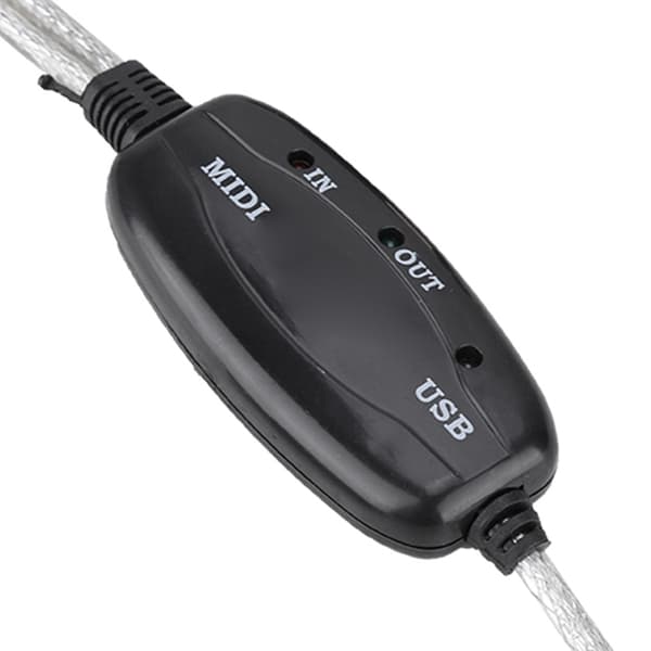 MIDI til USB Kabel Konverter MIDI Interface Adapter Ledning Keyboard Musikredigeringslinje