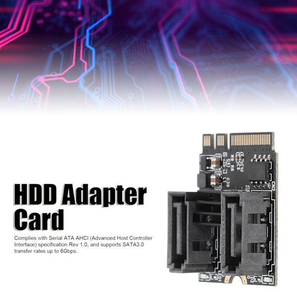 HDD-adapterkort M2 till SATA3.0 6Gbps Snabb Överföring JMB582 Chip Stöd PCI Express Utbyggnadskort för Win 7 10 för OS X