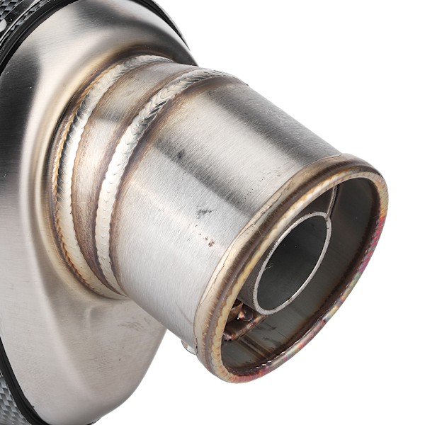 51mm/2in Universal Motorcykel Scooter Avgasrör Kolfibertextur Passar Yamaha R3 R6 R15