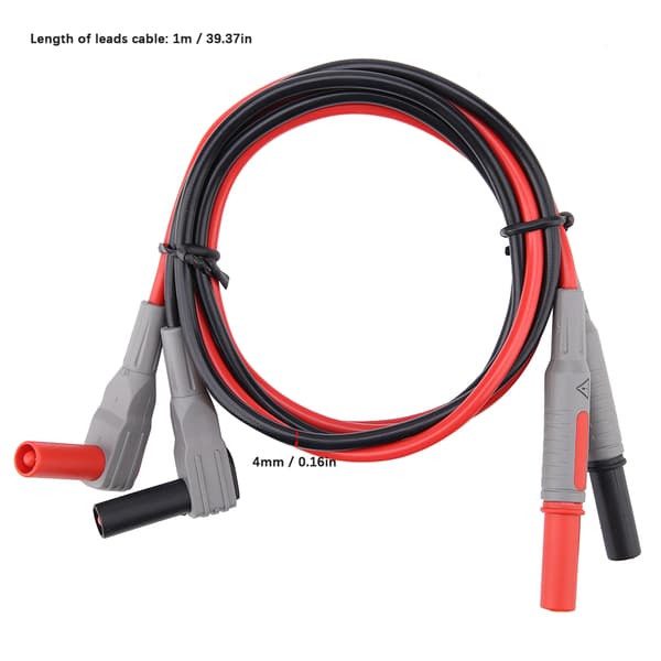 P1300D Elektronisk digitalt multimeter testledninger med krokodilleklemmer Utskiftbart probespiss-sett