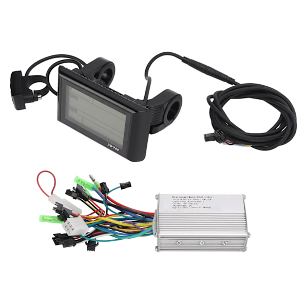 36V‑60V 250W/350W Harjaton Moottoriohjain ja SW900 LCD-näyttösarja sähköpolkupyörälle ja -skootterille
