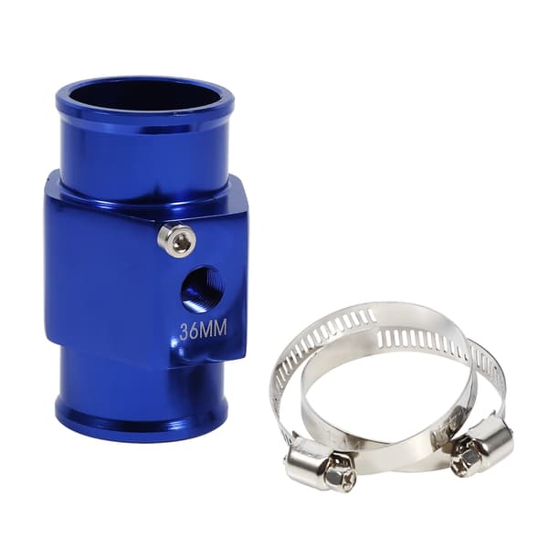 36mm Blå Vattentemperatur Kopplingsrör Tempsensor Mätare Radiatorslang Adapter