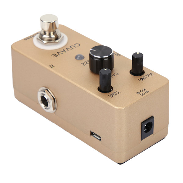 Helt metallhölje Elektrisk Gitarr Fuzz Stil Effektpedal Distortion För Rockmusiker