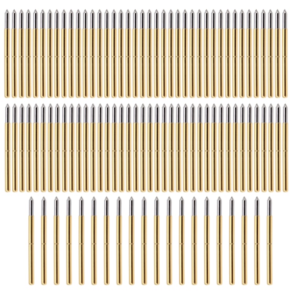 100 stk. P125‑B Testprobe 2,0 mm Fjeder Test Detektionsprobepinde Messing Pogo Pins