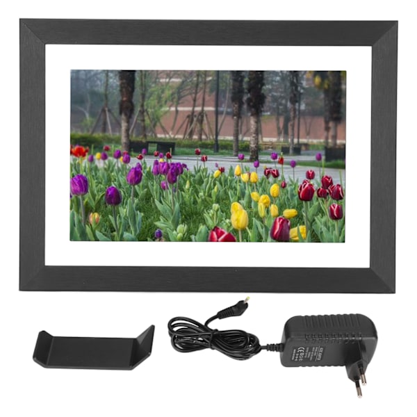 WiFi Digital Fotoramme 10.1in HD IPS Touch Screen Digital Billedramme Del Fotos Eksternt Via Frameo APP EU Stik