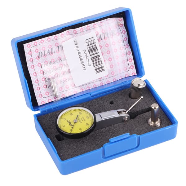 0‑40‑0 0,01 mm Præcisions Metrisk Svalehaleskinner Dial Test Indikator med 2 Ruby Prober