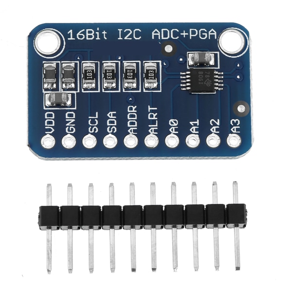 1 st 16-bitars I2C ADC-utvecklingskort Analog-till-digital omvandlare modul
