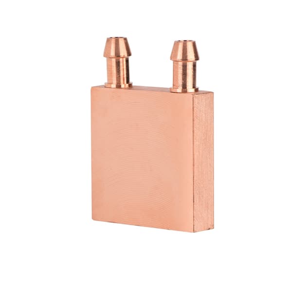 Kopparvattenkylningsblock för grafik GPU Head CPU 40 * 40 * 10mm