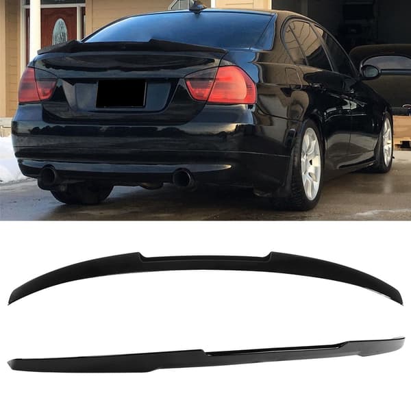 Glossy Black Refit til M4 Style High Kick Bagagerumslåg Spoiler Passer til 3 Serie E90 M3 2006-2011