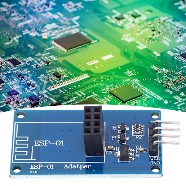 2-pack ESP8266 Wifi Trådlös ESP-01 Adaptermodul 3.3V5V Transparent Pass Through-modul