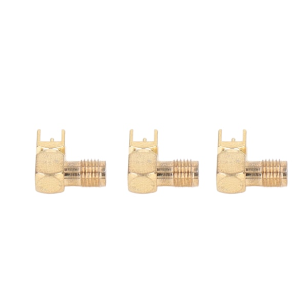 10st RF-kontakt Panel Böjd 90 Grader 4-Pin Antennbas PCB-kort Ändkoaxialadapter SMAKWE