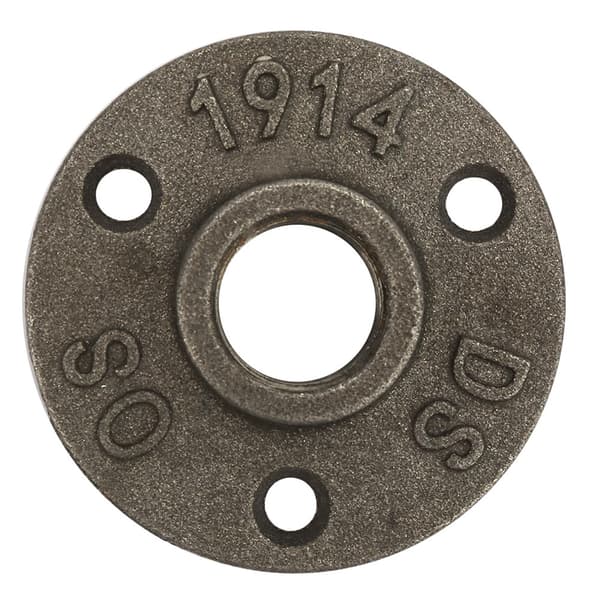 10 stk. Legering/Støpejern 3 Hull 65mm DN15 Flens Rørbase Gjenge Gulvflens (Støpejern)