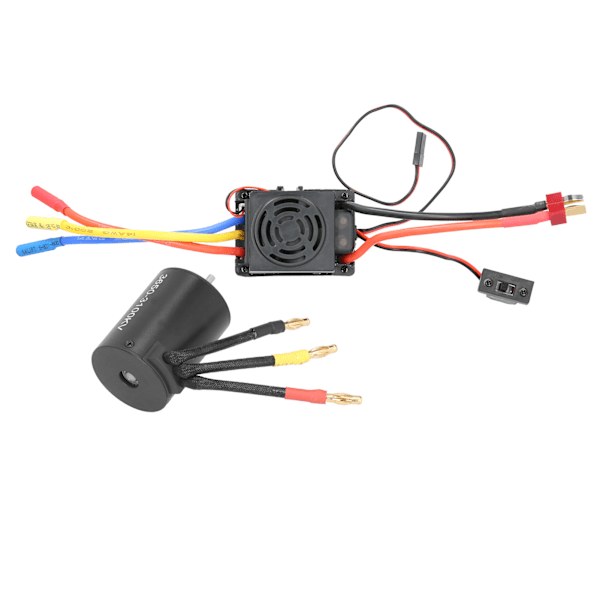 3650 Vattentät 3100KV Borstlös Motor 60A Borstlös ESC Delar Set för 1/10 RC Bil
