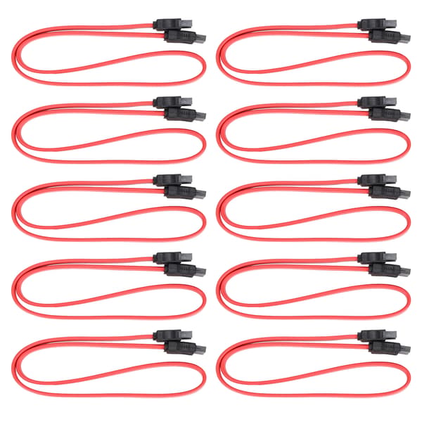 10stk Sata-kabel 7Pin Hane till Hona SSD Dataförlängningskabel för Extern Hårddisk Dataöverföring 50cm