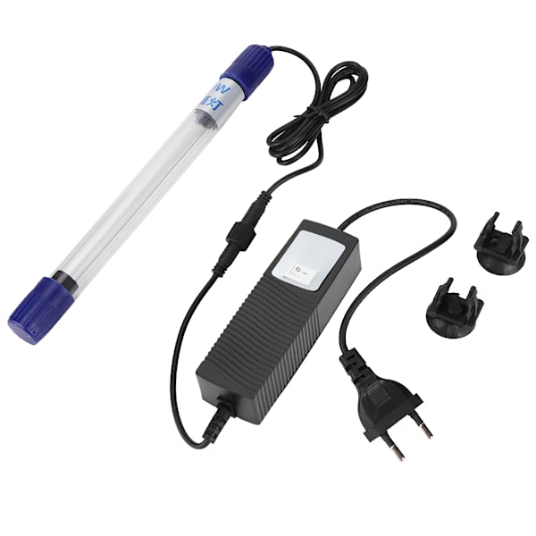 UV Rengøringslampe Akvarium Undervands Algefjerner Vandlys EU Stik 220V