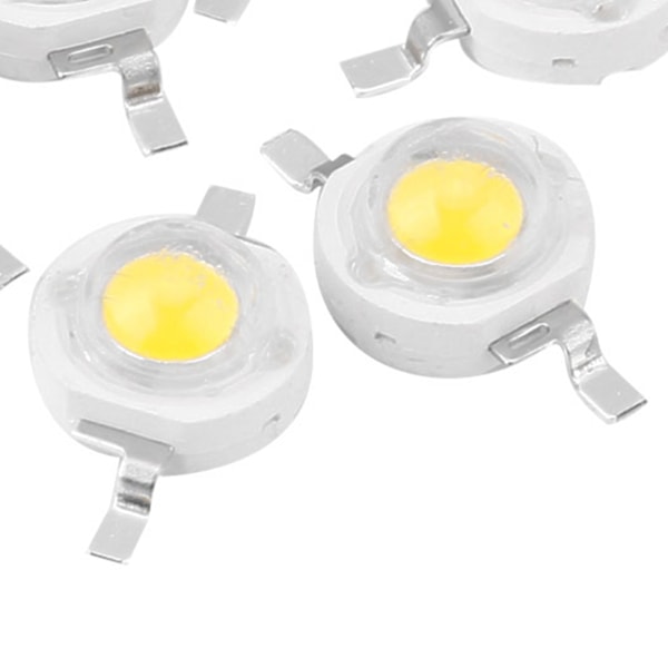 3W Hög Effekt LED-Pärlor Ljusdiod Chip SMD för DIY Belysningsarmaturer Vit