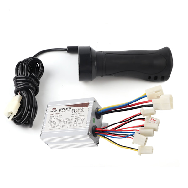 500W Borstad Motorhastighetsregulator & Gasreglage för Elcykel Scooter Trehjuling 36V