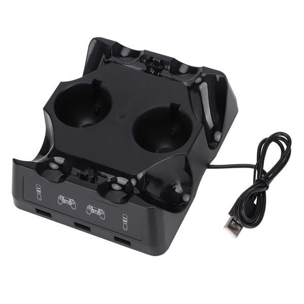 Multifunktionell laddare för PS4/PS4 MOVe PS4 VR Controller Four Laddningsdocka