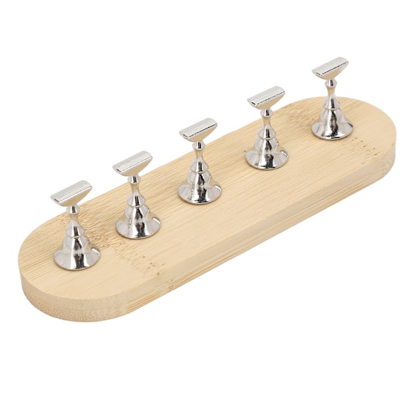 Nageldisplayställ DIY Logg Press On Fixering Magnetisk Falsk Nagelhållare för Nybörjare Manikyr