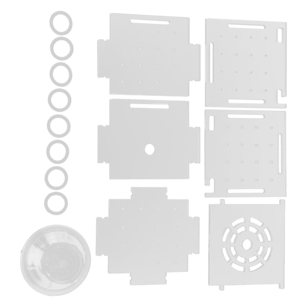 Fiskeisolationsboks Akryl Fiskeopdrætsboks Akvarium Rugeri til Babyfisk Rejer Enkelt Mini Boks 6x6x6
