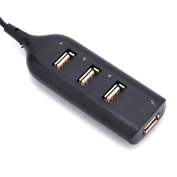 Kablet Micro USB 2.0 4-ports fordeler Multi Hub Splitter Strøm til PC Computer