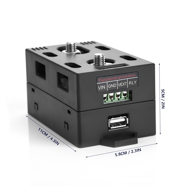 Trådløs Farge LCD Skjerm DC Spenning Amperemeter Effektmåler Watt Tester (VAT-1200, 0-200A 0-100V)