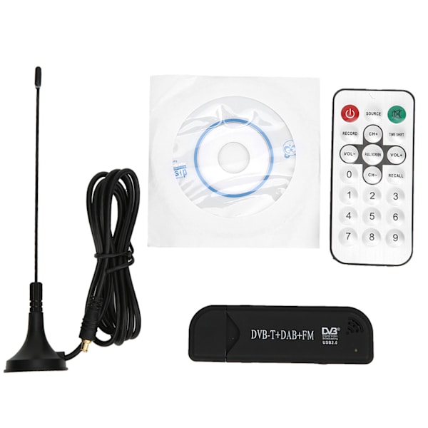 RTL2832U USB DVB‑T FM SDR Dongle Digital TV Tuner Stick Modtager
