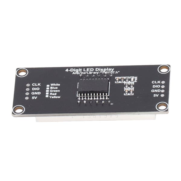 4 stk. LED-segment digitalt displaymodul 4 Bits 7 segmenter PCB-klokkemodul 0,56 tommer MRA172A rød