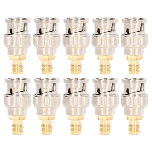 10 st RF Koaxial Adapter Kabelkontakt SMA Hona till BNC Hane Instrument Konverteringskit