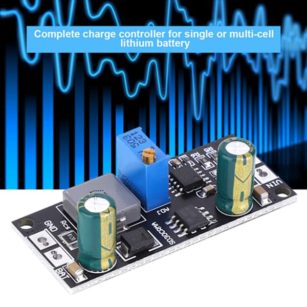1A 12V MPPT Solcellepanelkontroller Li Ion LiFePO4 Litium Batteriladermodul