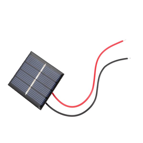 2 stk. 0,36 W 2 V Mini polykrystallinske solcellepaneler DIY batteriladermodul Clip Kit