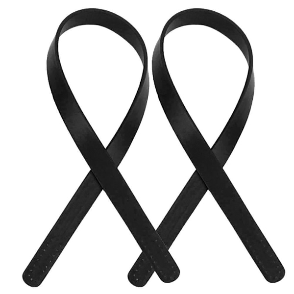 2 stk. Veske Stropp PU Skulderstropp Veske Tilbehør Håndveske Komfortabel Skulderstropp (Svart)