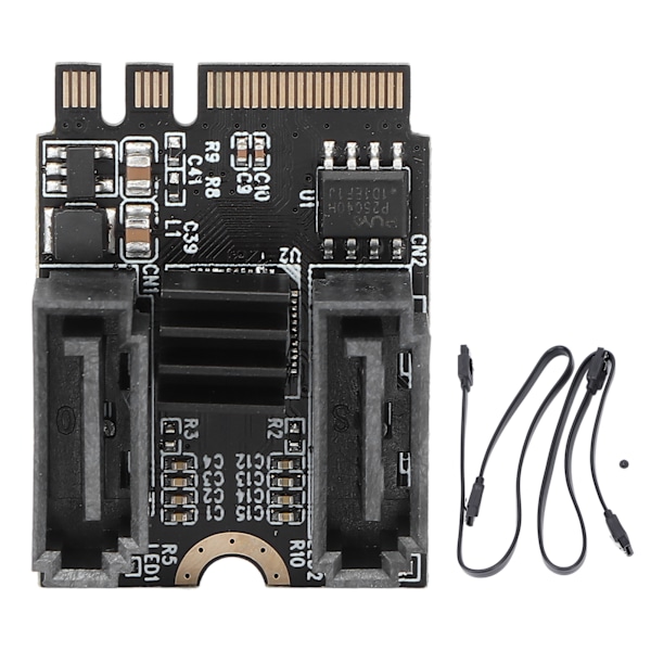 HDD-adapterkort M2 till SATA3.0 6Gbps Snabb Överföring JMB582 Chip Stöd PCI Express Utbyggnadskort för Win 7 10 för OS X