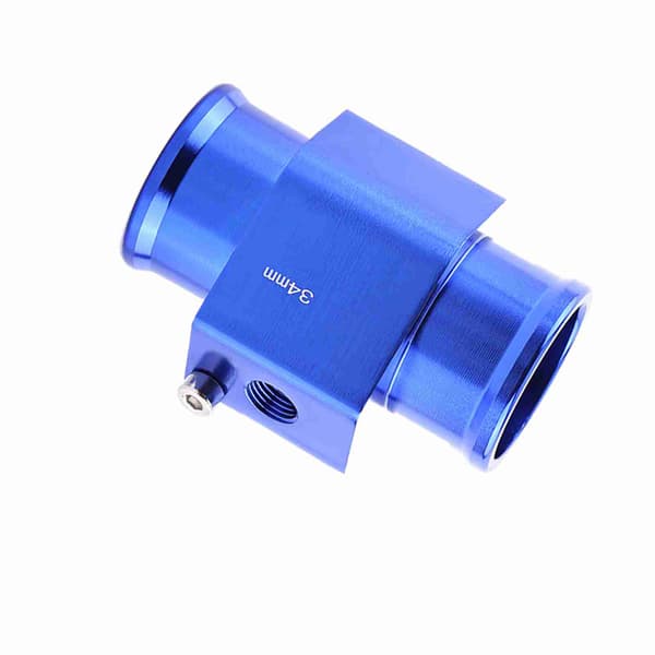 Universal Metal Bil Vand Temp Fælles Rør Slange Temperatur Sensor Adapter Blå 34mm