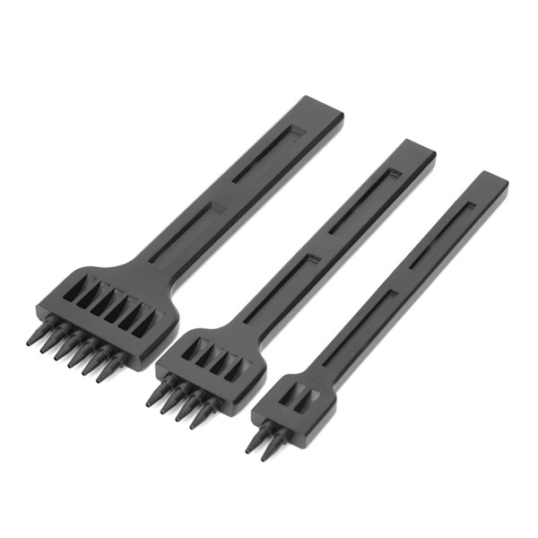 3 kpl 2/4/6 Piikkimeiseli Teräs DIY Ompelu Nahkatyö Käsirei'itin Työkalu 4mm