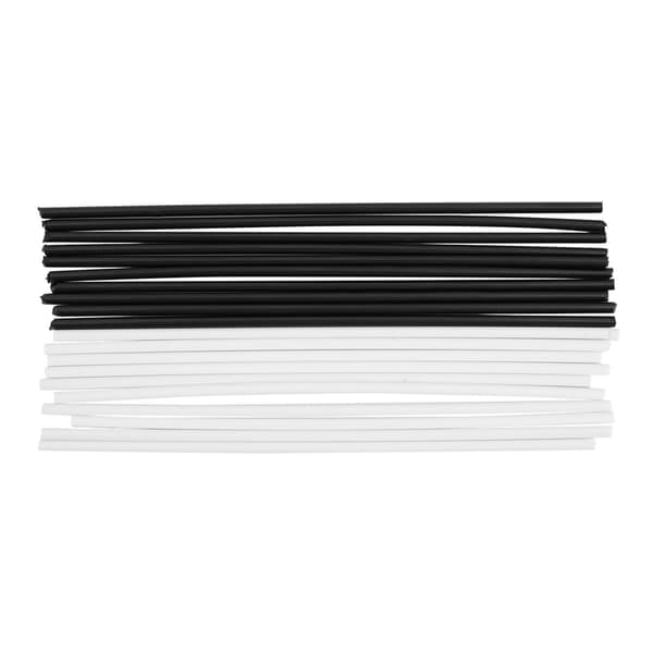 20 st ABS Gitarr Sido Punkt Positionsmarkörer 100mm Längd Vit Svart